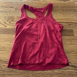 Lululemon Dark Pink Swiftly Tank  - size 4 Waist Length